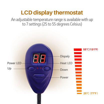 Tapis chauffant résistant aux morsures pour chiens et chats, imperméable et réglable