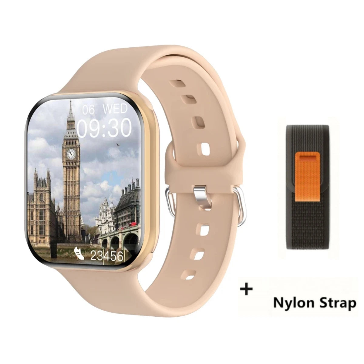 Nouvelle montre connectée originale 2025 pour Apple Watch Series 10 : température corporelle, Bluetooth, appels, NFC, GPS, sport. Montre connectée pour femmes et hommes..