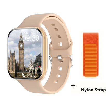 Nouvelle montre connectée originale 2025 pour Apple Watch Series 10 : température corporelle, Bluetooth, appels, NFC, GPS, sport. Montre connectée pour femmes et hommes..