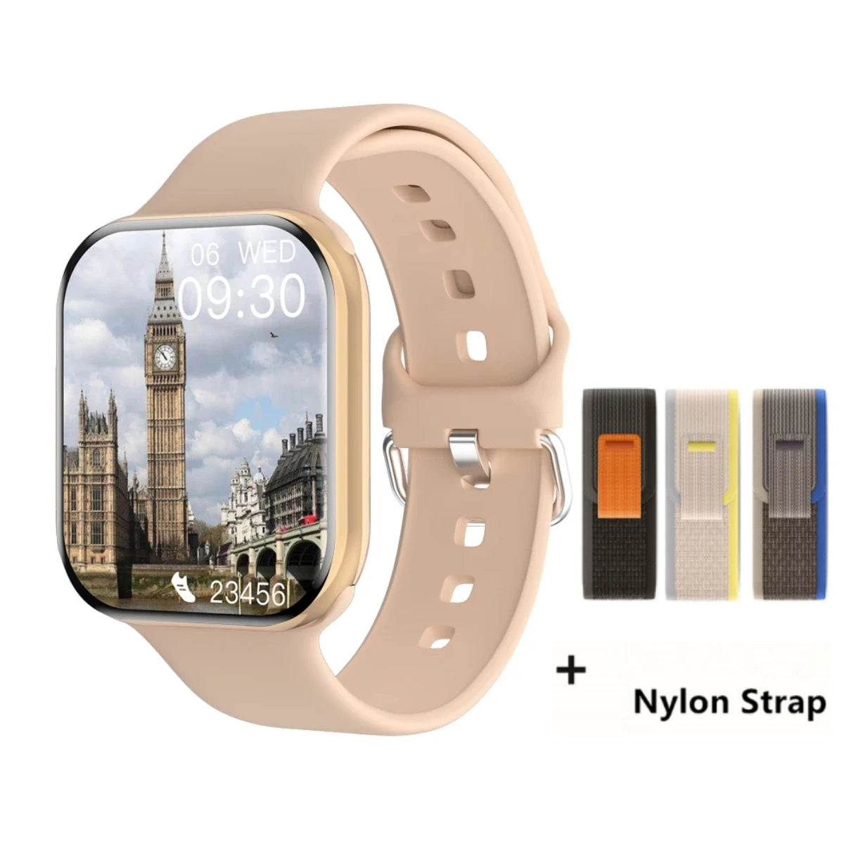 Nouvelle montre connectée originale 2025 pour Apple Watch Series 10 : température corporelle, Bluetooth, appels, NFC, GPS, sport. Montre connectée pour femmes et hommes..