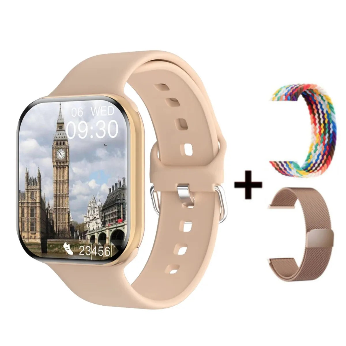 Nouvelle montre connectée originale 2025 pour Apple Watch Series 10 : température corporelle, Bluetooth, appels, NFC, GPS, sport. Montre connectée pour femmes et hommes..
